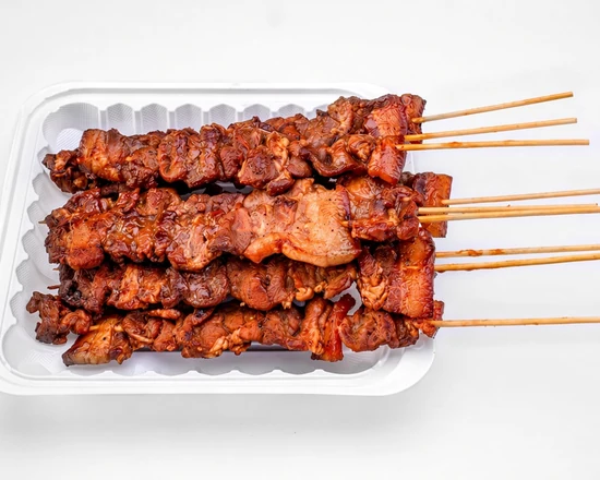 Glazed Filipino pork barbecue skewers