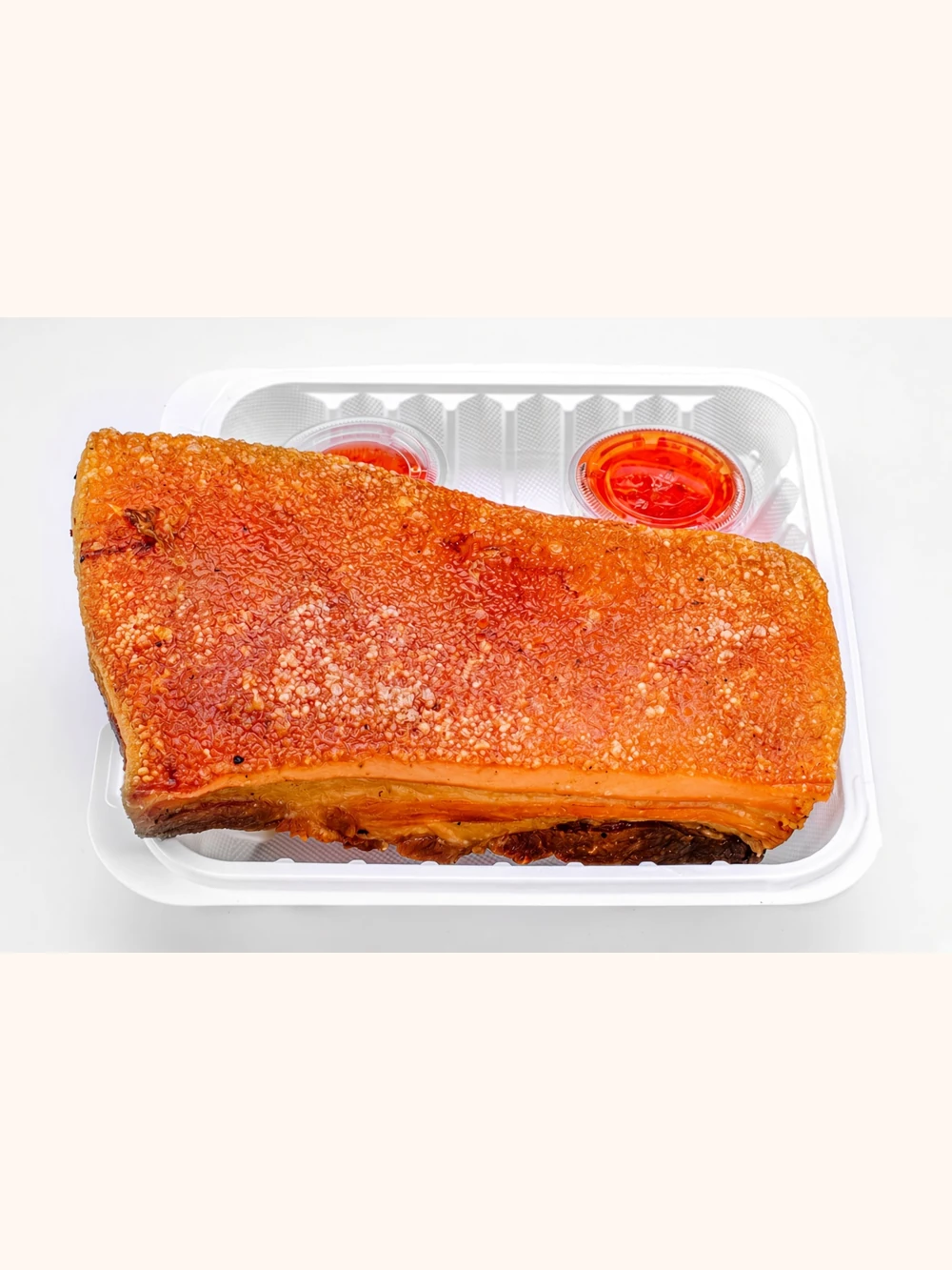 Crispy lechon kawali with dipping sauce